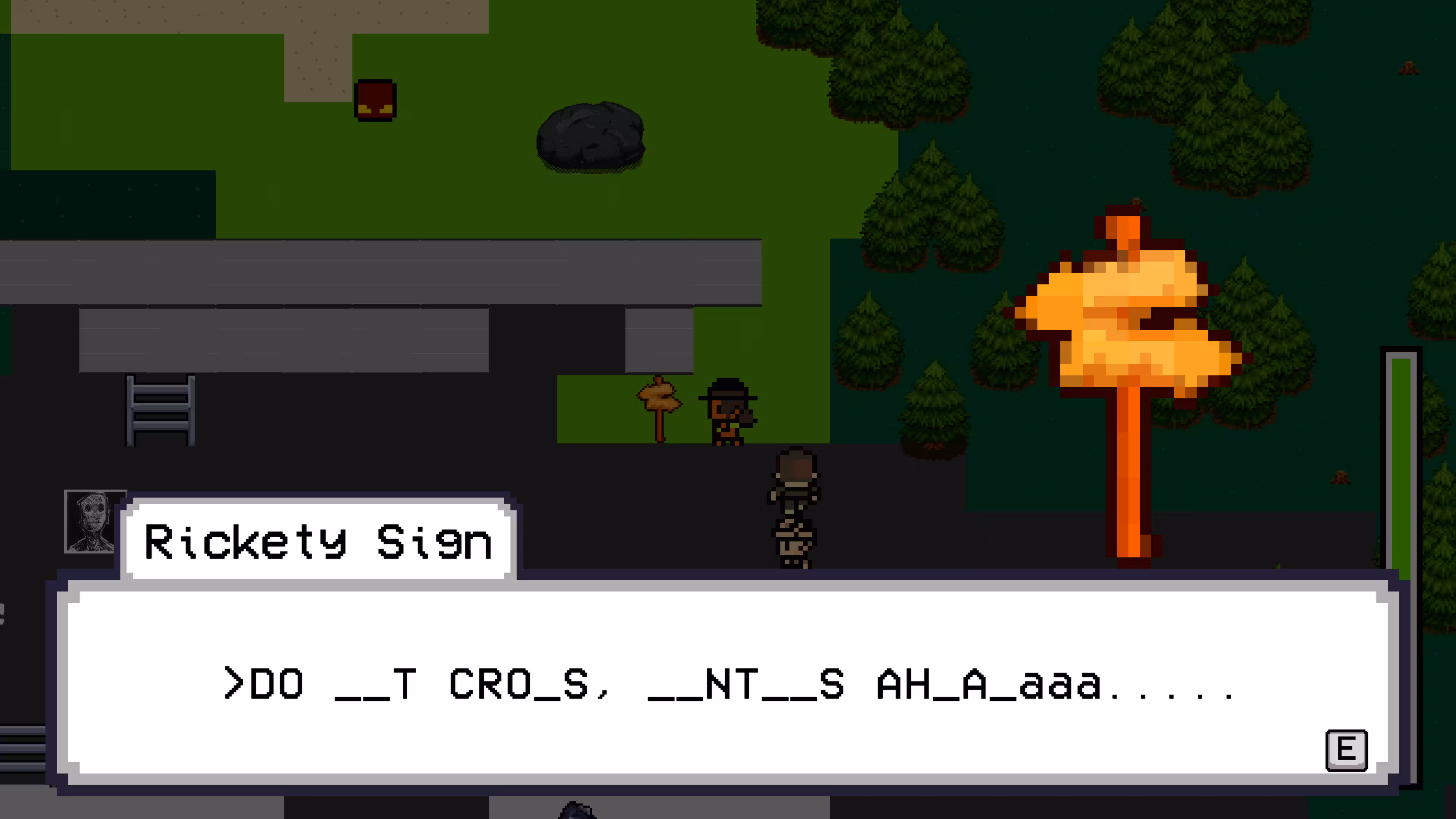 Dialog with the signpost