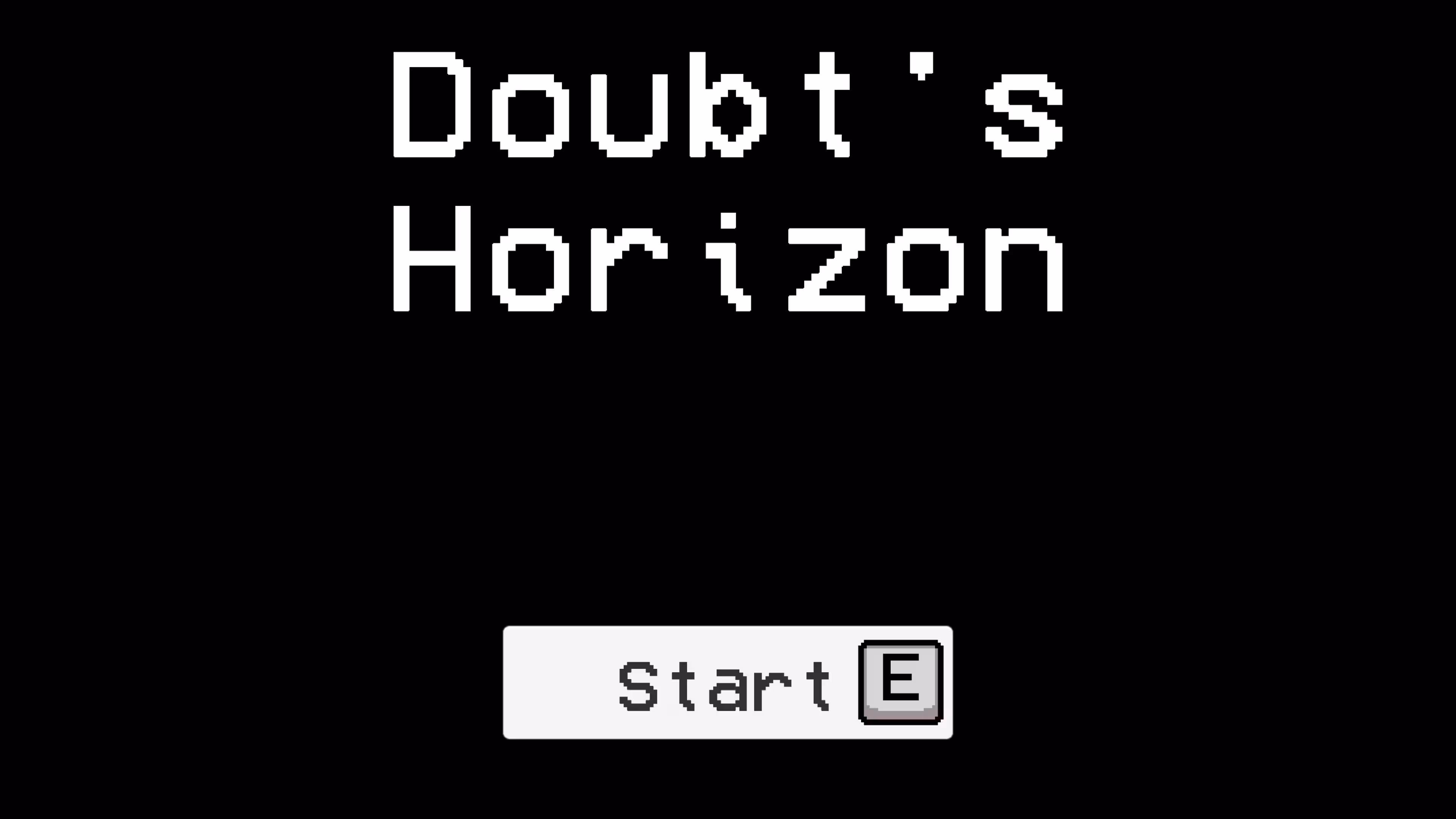 Home screen of Doubt's Horizon